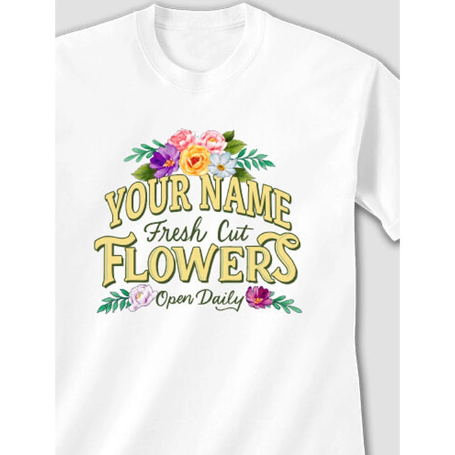 Fresh Cut Flowers - Adult T-Shirt