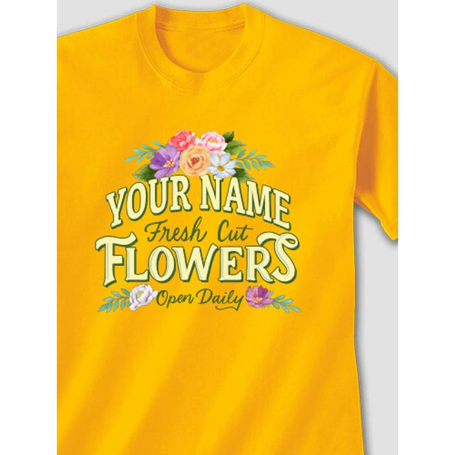 Fresh Cut Flowers - Adult T-Shirt