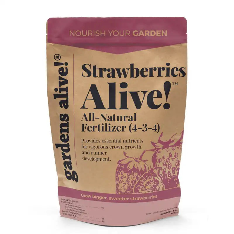 best organic fertilizer for strawberry plants Strawberries Alive! Fertilizer - One 2 lb Bag