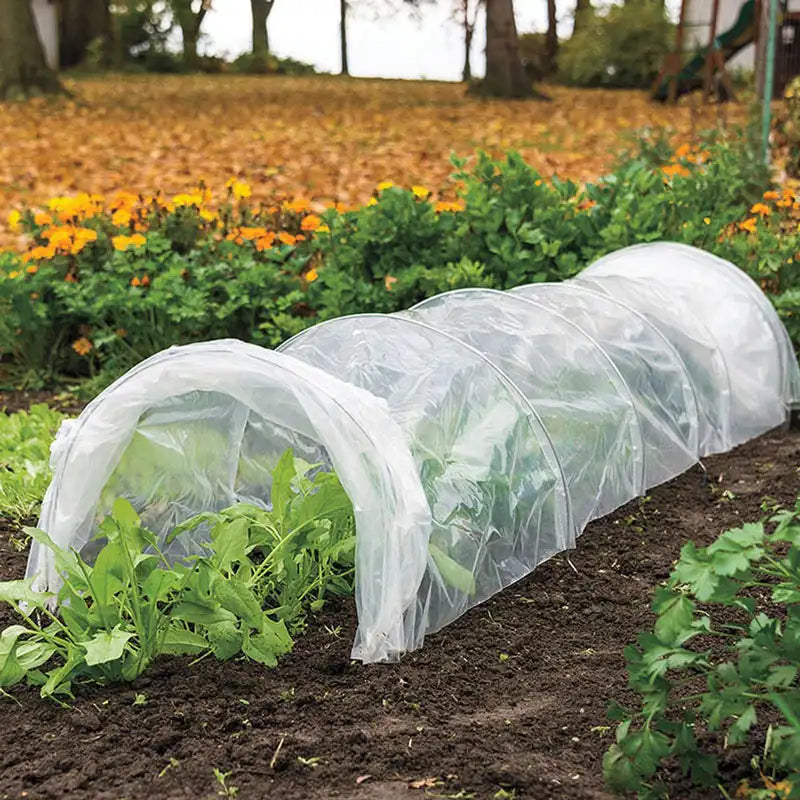 plastic tunnels for plants Frost Protection Grow Tunnel, 16 feet long x 18 inch wide