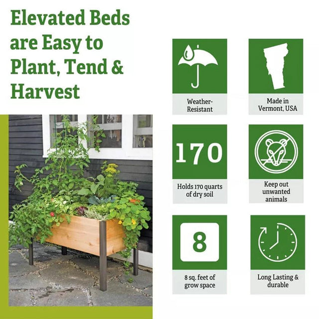 Elevated Cedar Planter Box 2x4