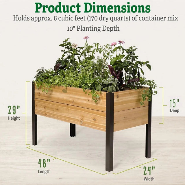 Elevated Cedar Planter Box 2x4